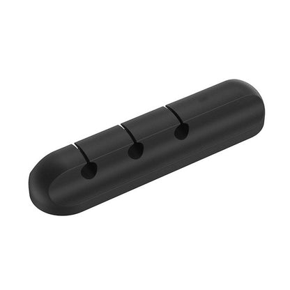 Silicone USB Cable Winder Desktop Cable Organizer Management Multipurpose Clips Cables Protector for Wired Headphones