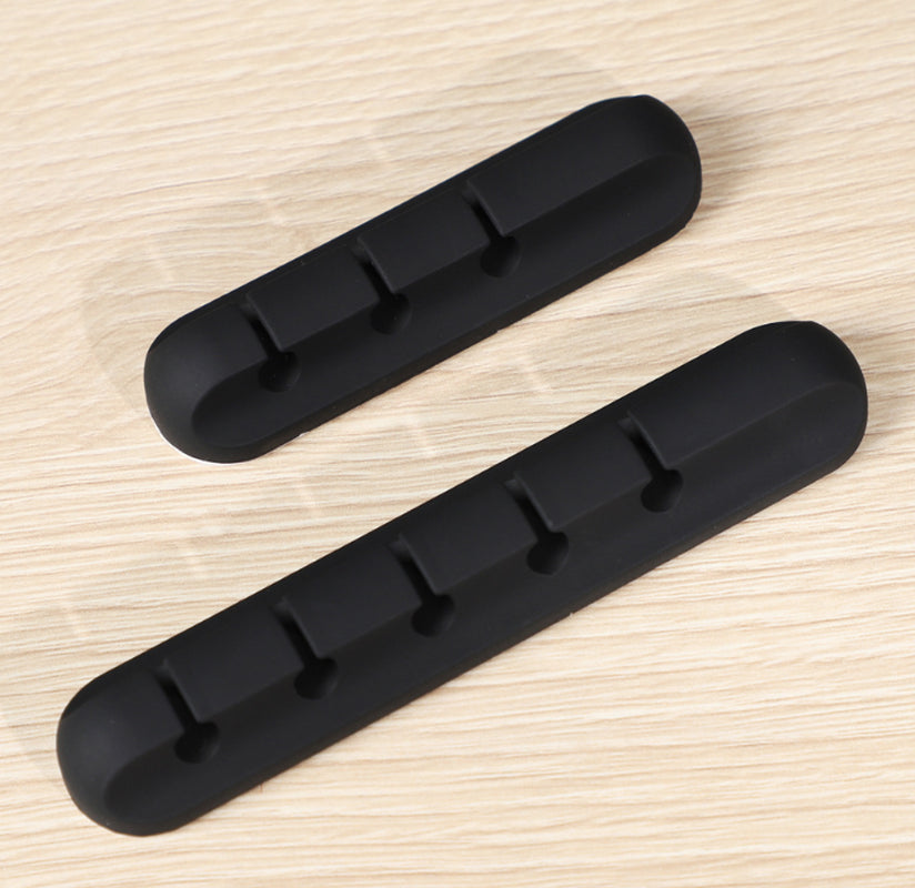 Silicone USB Cable Winder Desktop Cable Organizer Management Multipurpose Clips Cables Protector for Wired Headphones