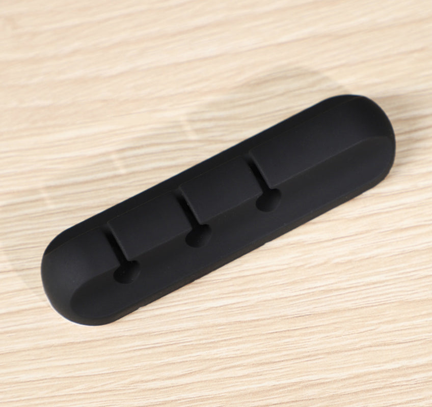 Silicone USB Cable Winder Desktop Cable Organizer Management Multipurpose Clips Cables Protector for Wired Headphones