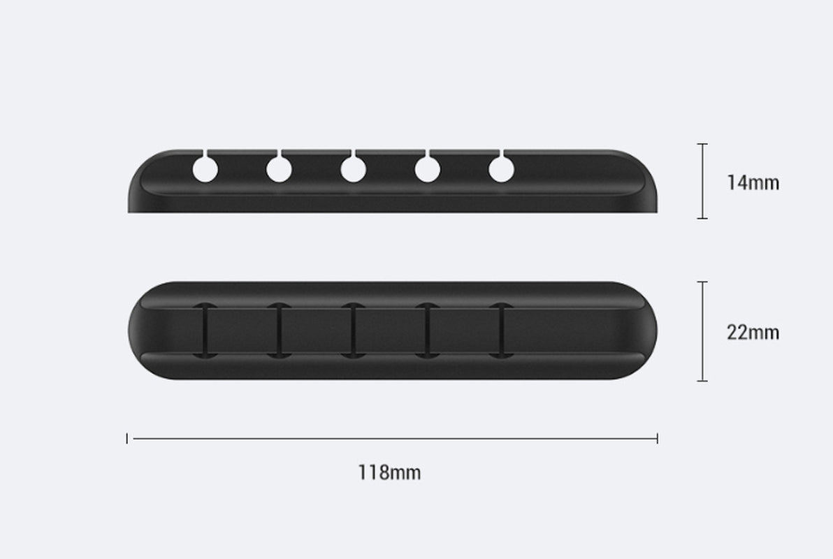 Silicone USB Cable Winder Desktop Cable Organizer Management Multipurpose Clips Cables Protector for Wired Headphones