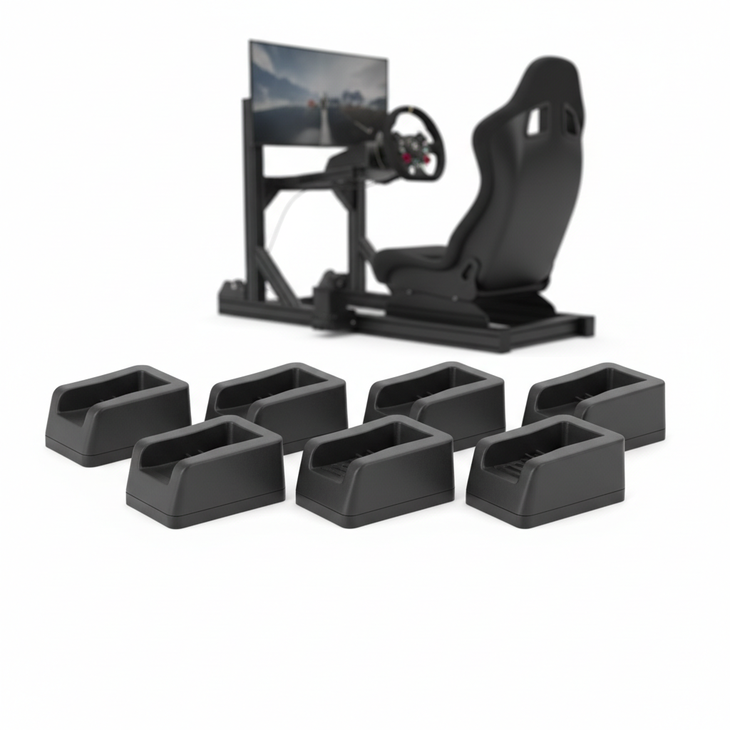 RigLock Heavy-Duty Sim Racing Wheel Stoppers Pack of 5